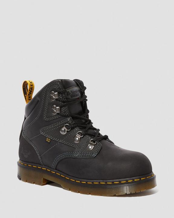 Earlstoke Steel Toe Work Boots in Black | Dr. Martens