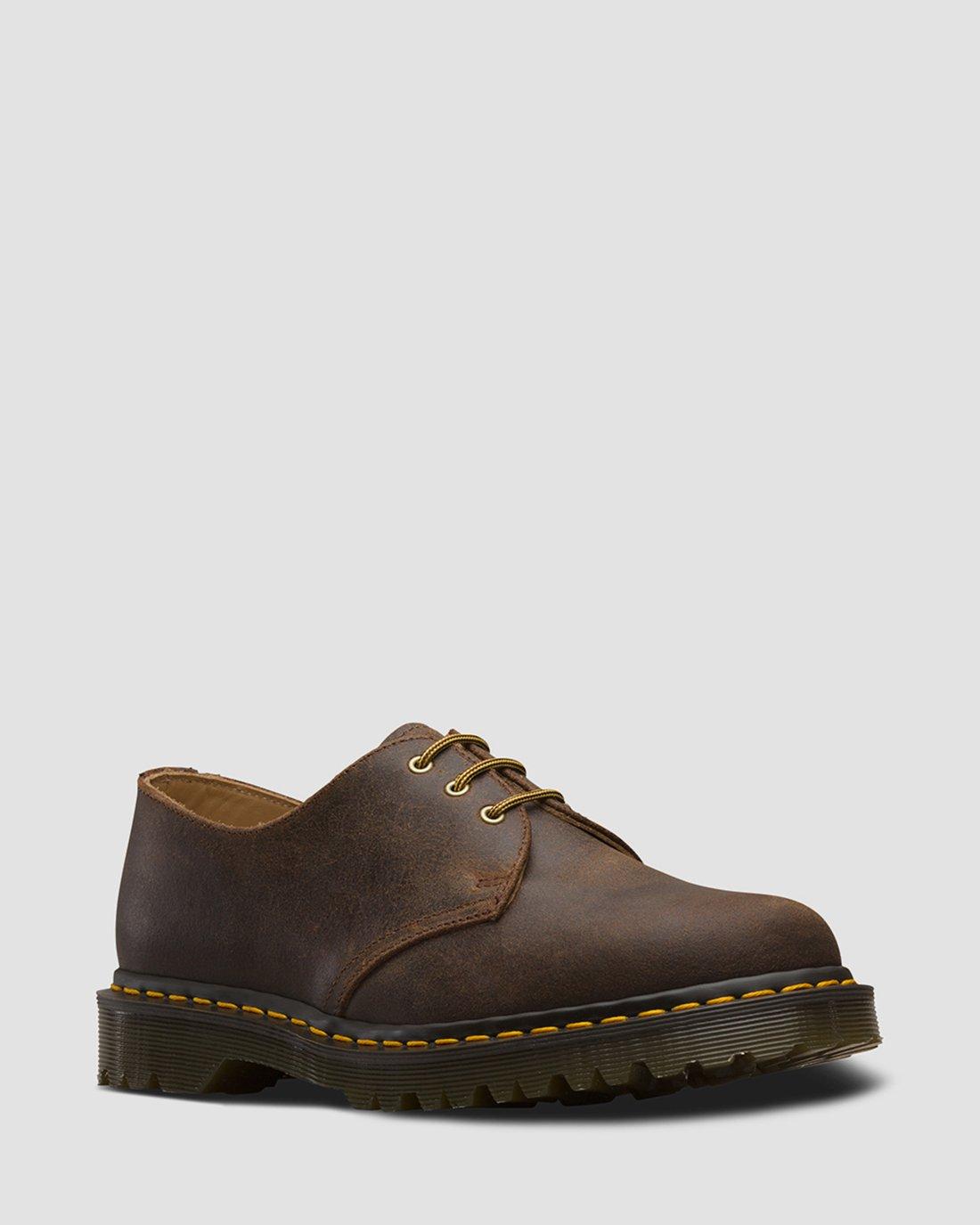 1461 Made In England Commander Oxford Shoes in Mid Brown | Dr. Martens