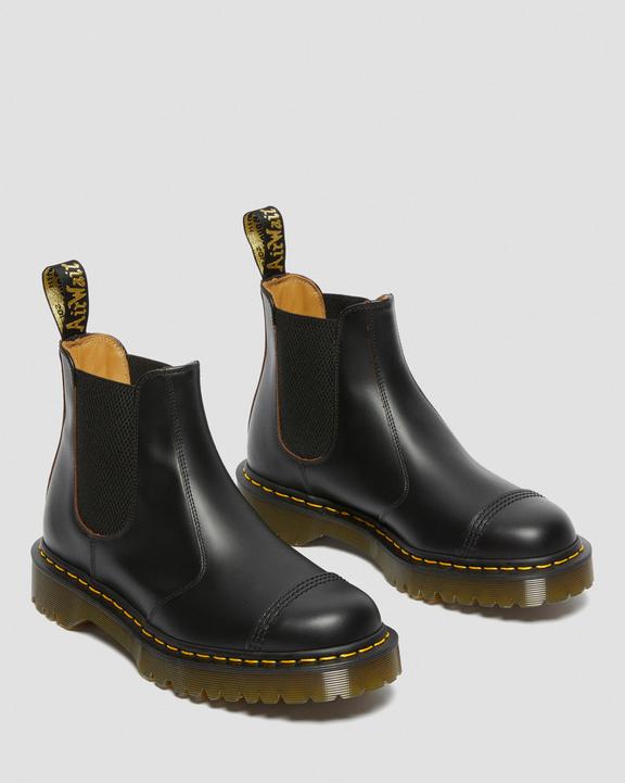 2976 Bex Made in England Toe Cap Chelsea Boots in Black | Dr. Martens