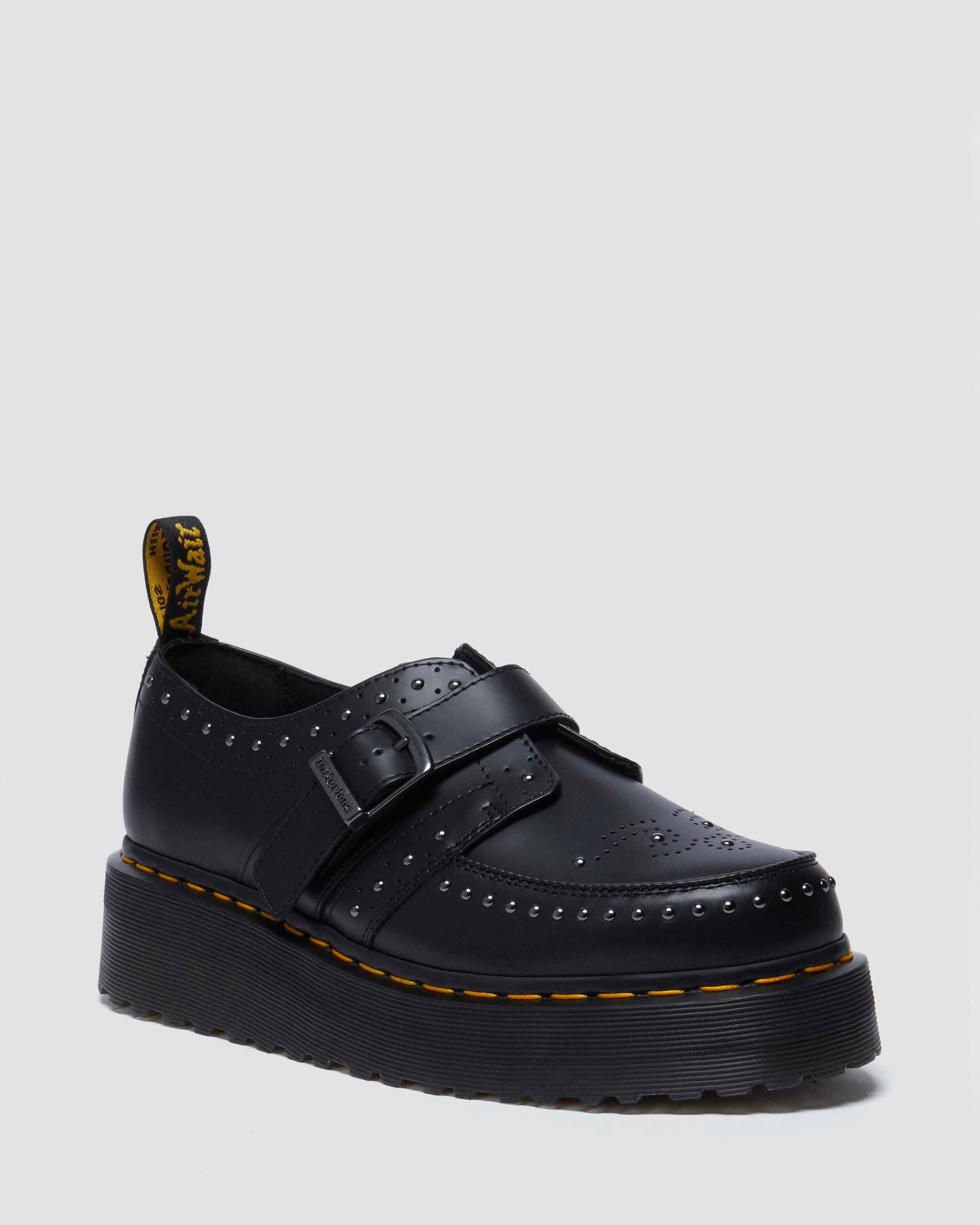 Ramsey Quad Stud Platform Creepers in Black | Dr. Martens