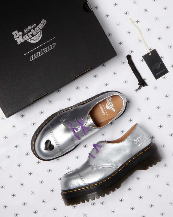 1461 QUAD MADEME Silver Alumix in Silver | Dr. Martens