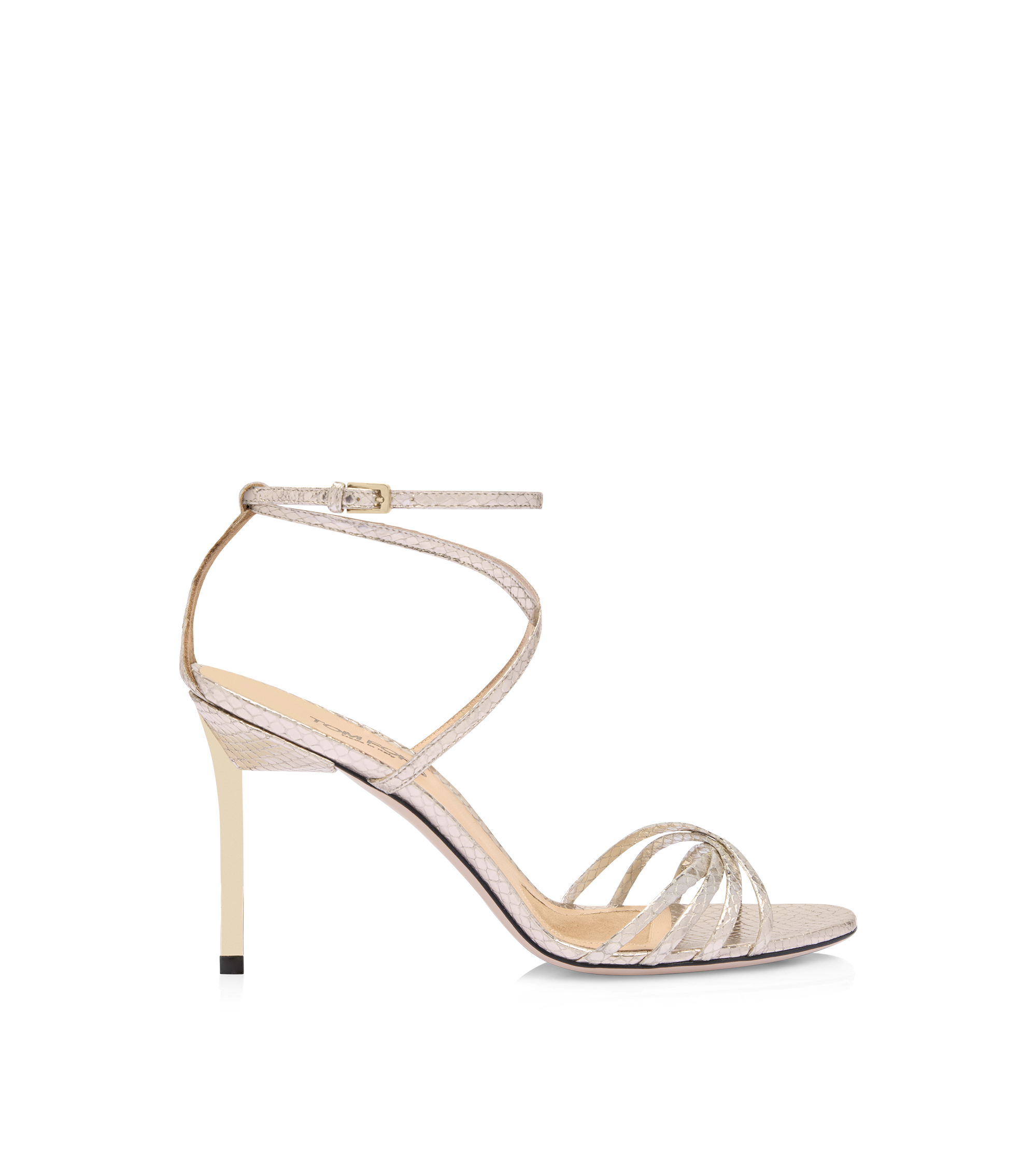 LAMINATED STAMPED PYTHON IDA SANDAL | TOM FORD Fashion