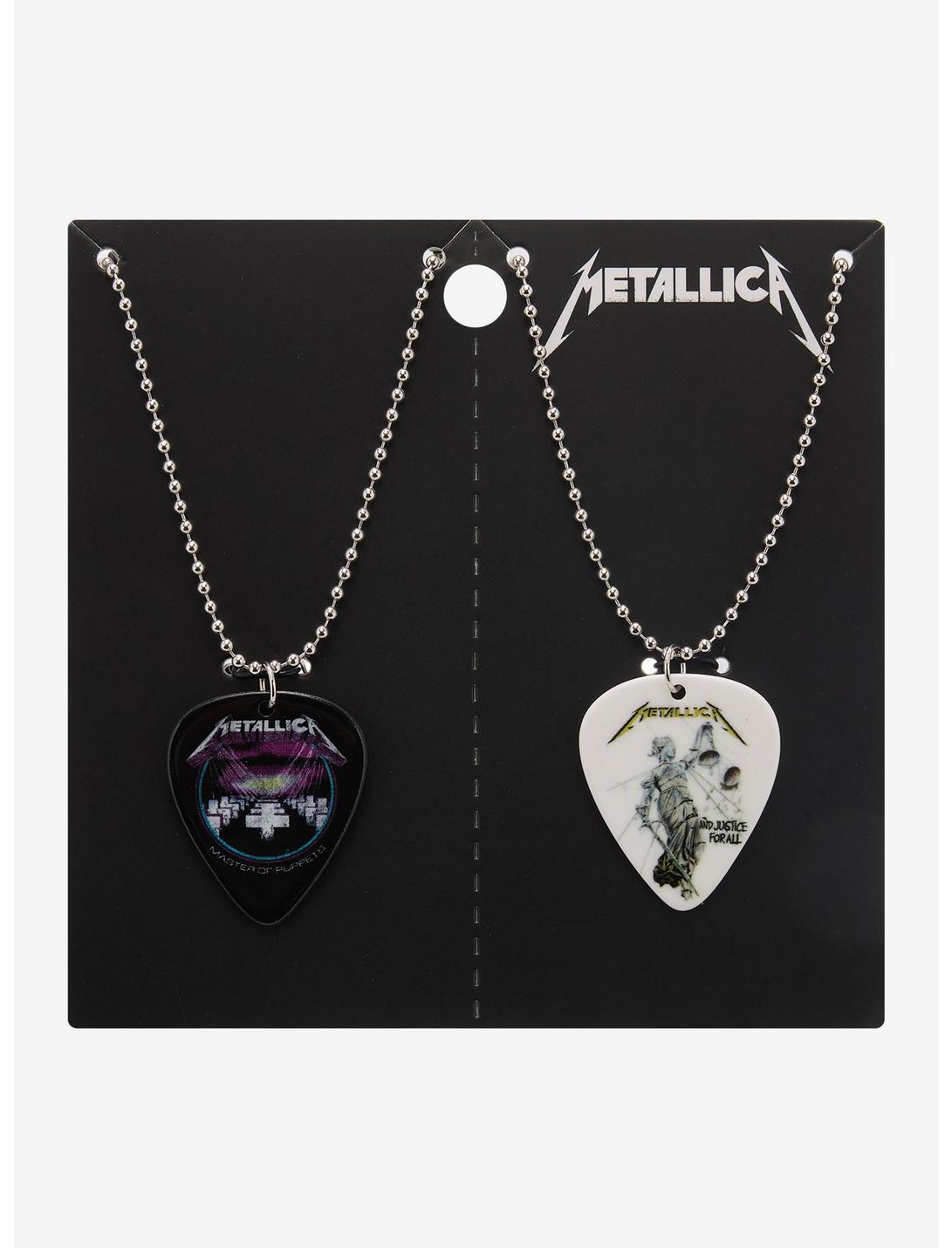 Metallica Album Guitar Pick Best Friend Necklace Set | Hot Topic