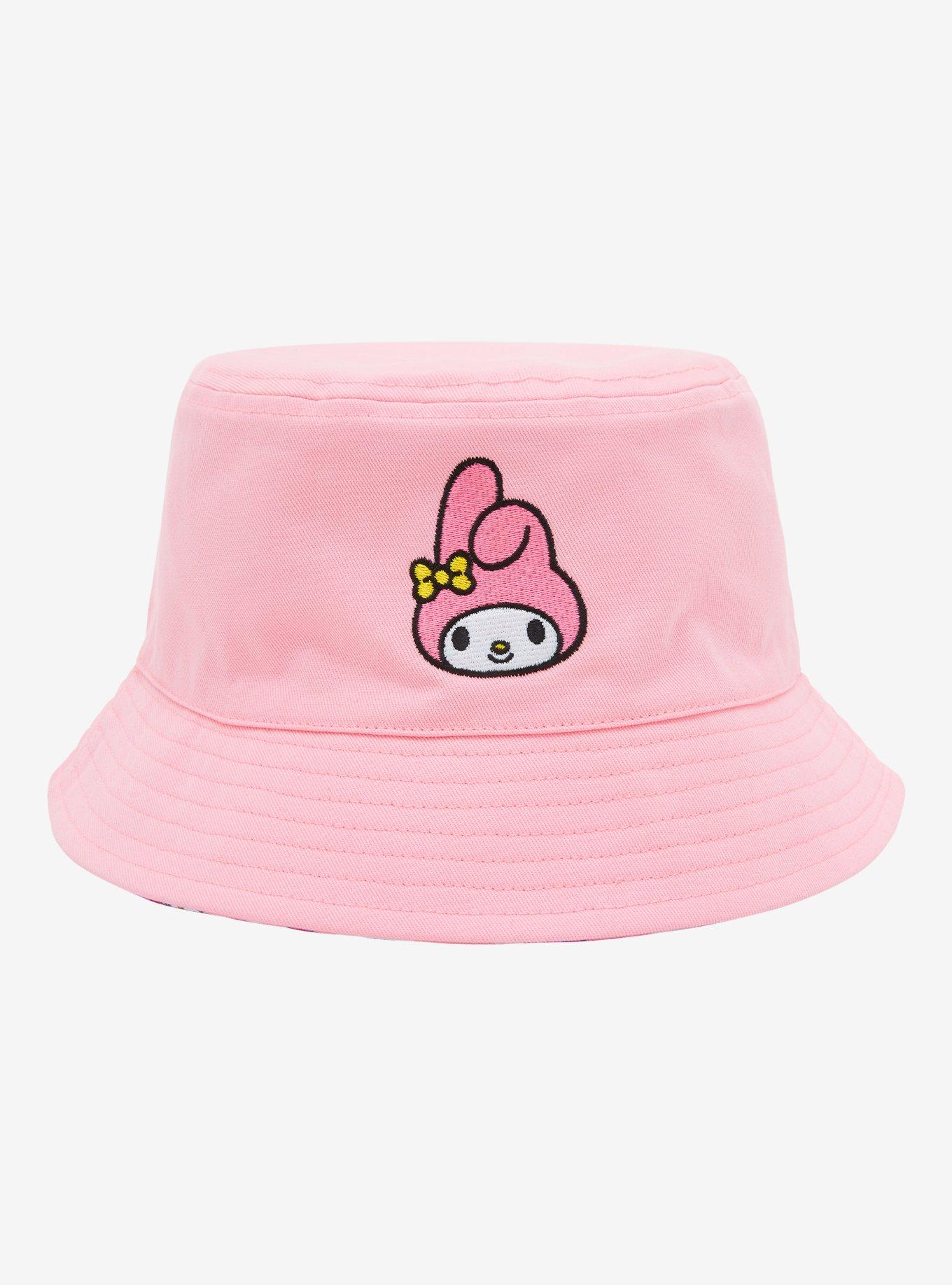 Sanrio My Melody Gingham Allover Print Reversible Bucket Hat