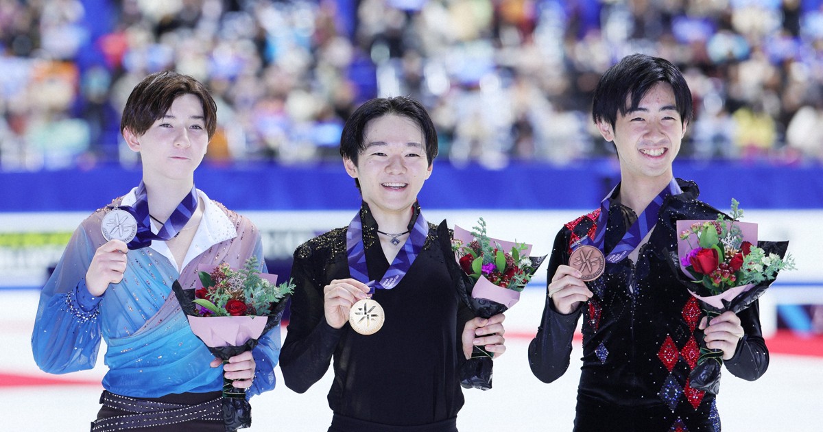 鍵山優真が初V 2位は中田璃士、3位は壷井達也 フィギュア全日本 | 毎日新聞