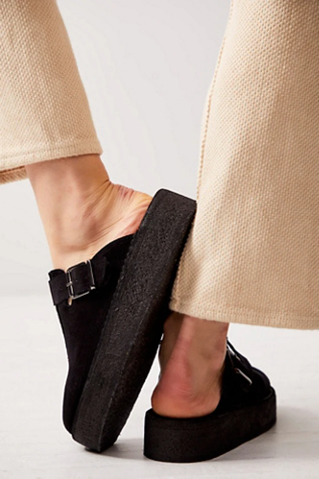 Clarks Trek Wedge Mules at MarketFair Shoppes in Princeton, NJ