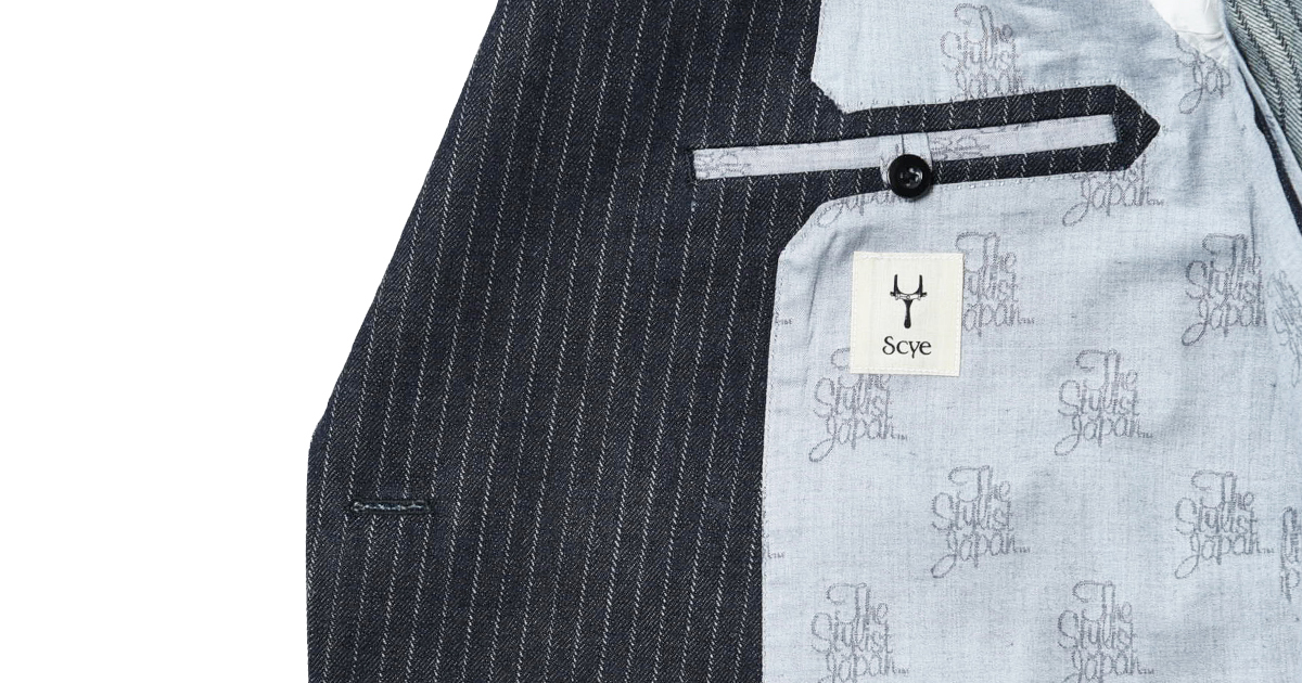Scye × The Stylist Japanのデニムスーツ