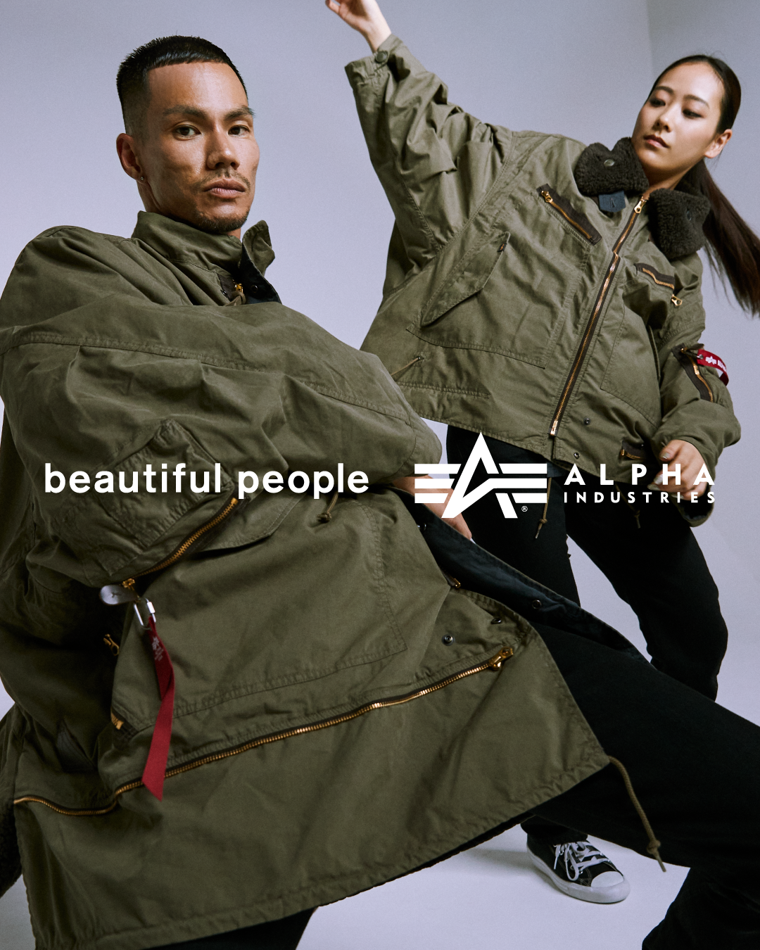 beautiful people × ALPHA INDUSTRIESの第2弾は4WAYモッズコート