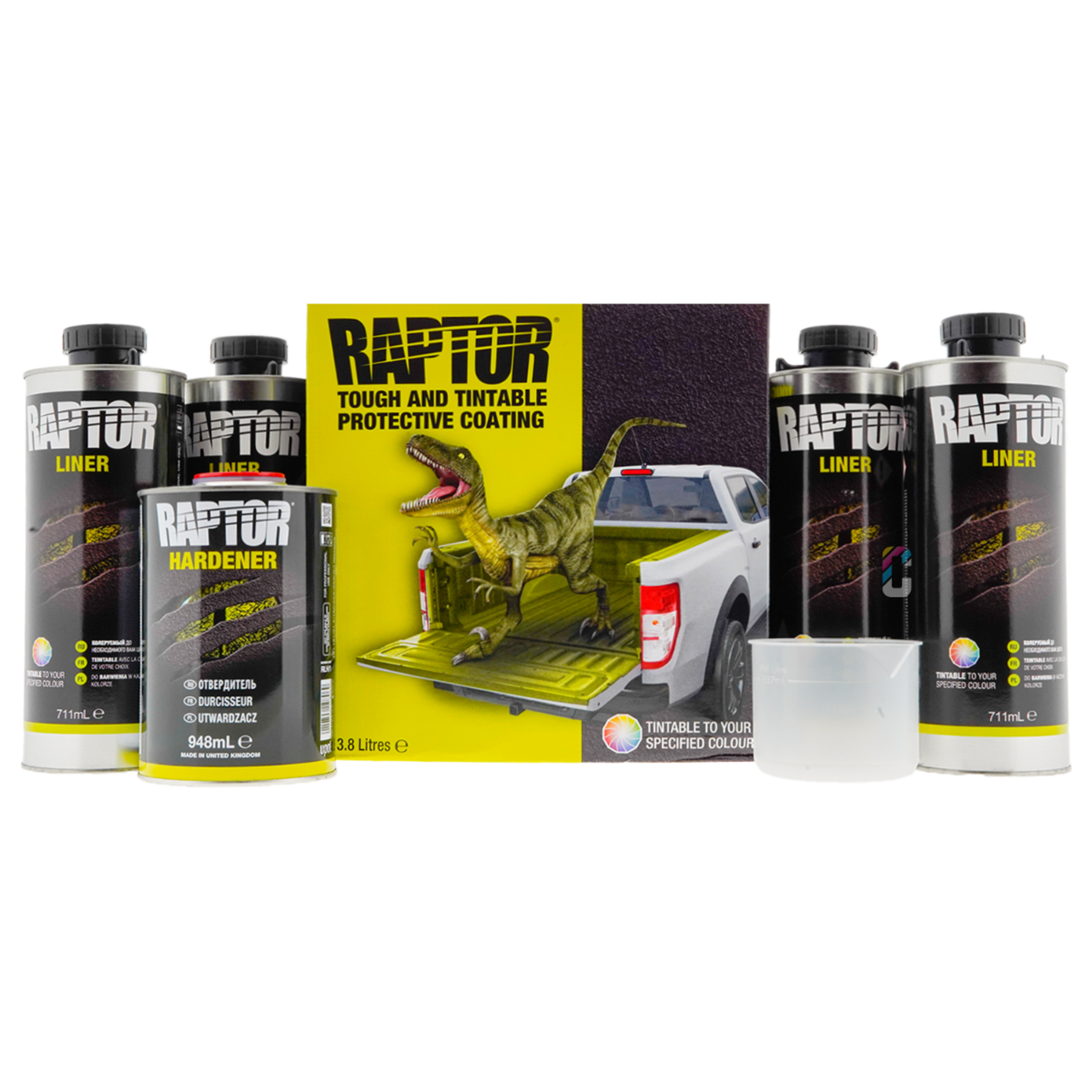 Buy Raptor Liner Bedliner Coating BLACK 1 liter set? - CROP