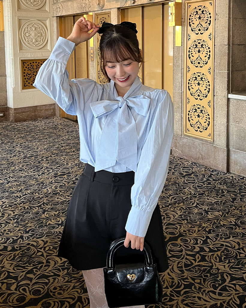 ビッグリボンタイブラウス | ファッション通販サイト NUGU