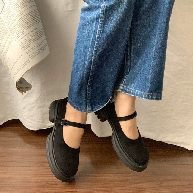 スエードメリージェーンスニーカー | ファッション通販サイト NUGU