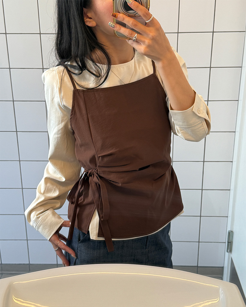 キャミソールレイヤードブラウスセット | ファッション通販サイト NUGU