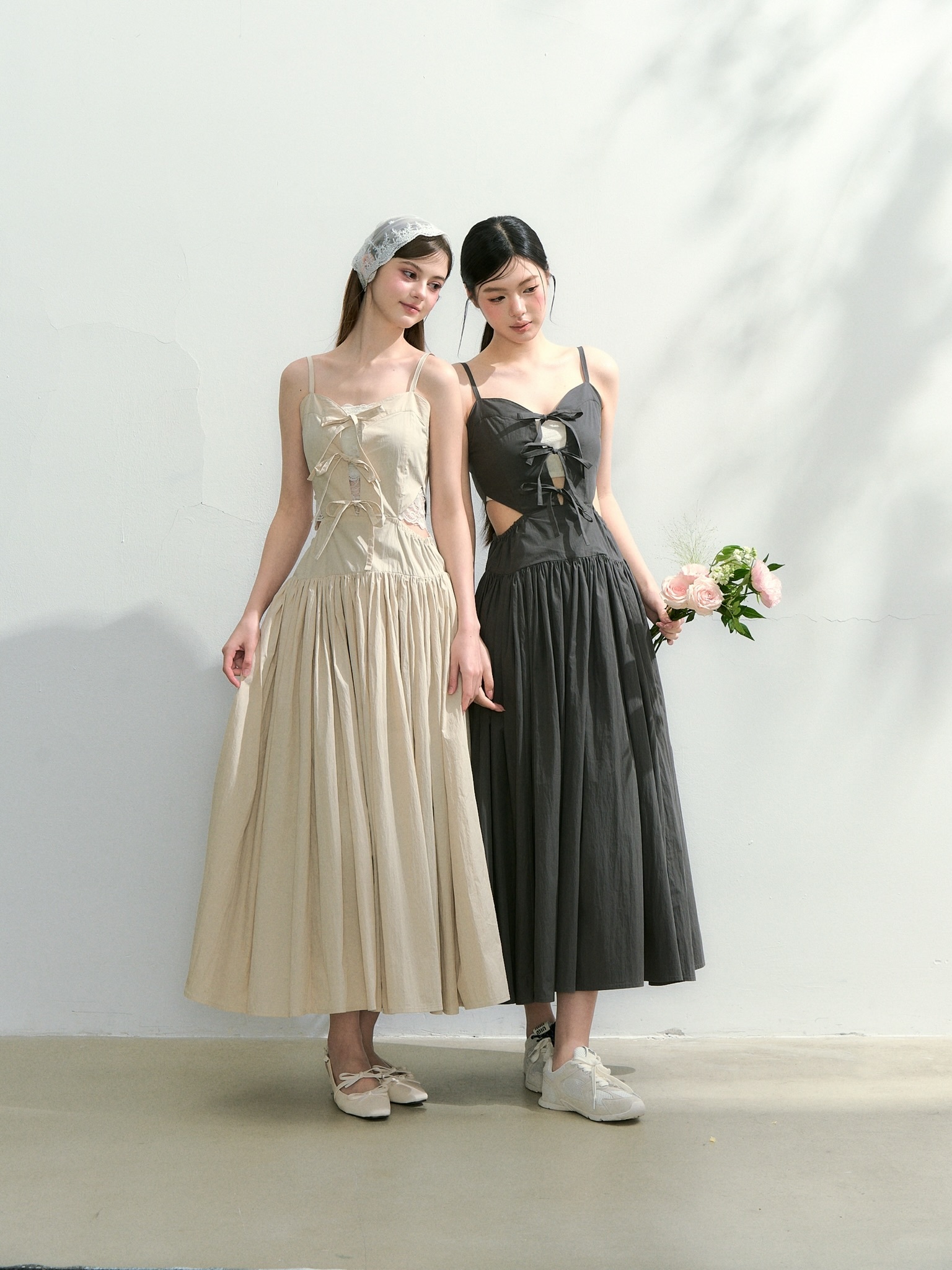 ribbon slit summer one-piece | ファッション通販サイト NUGU