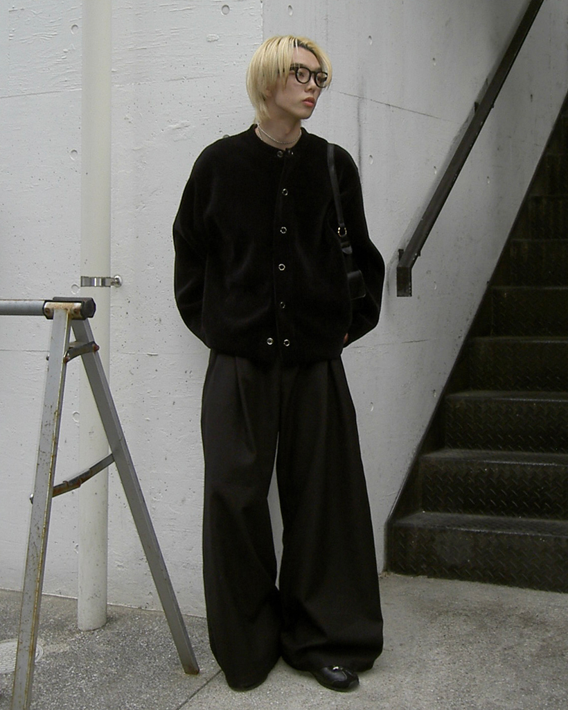 リブスナップボタンカーディガン | ファッション通販サイト NUGU