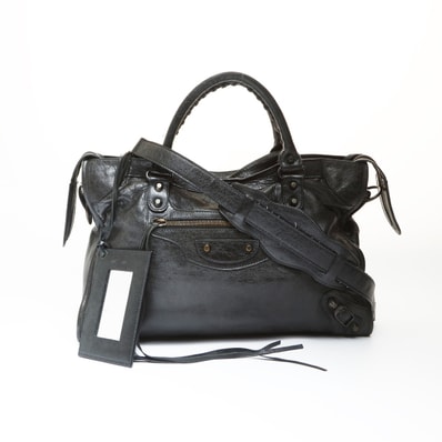 C (やや傷や汚れあり)】バレンシアガ ショッピングバッグ 2WAY クロコ