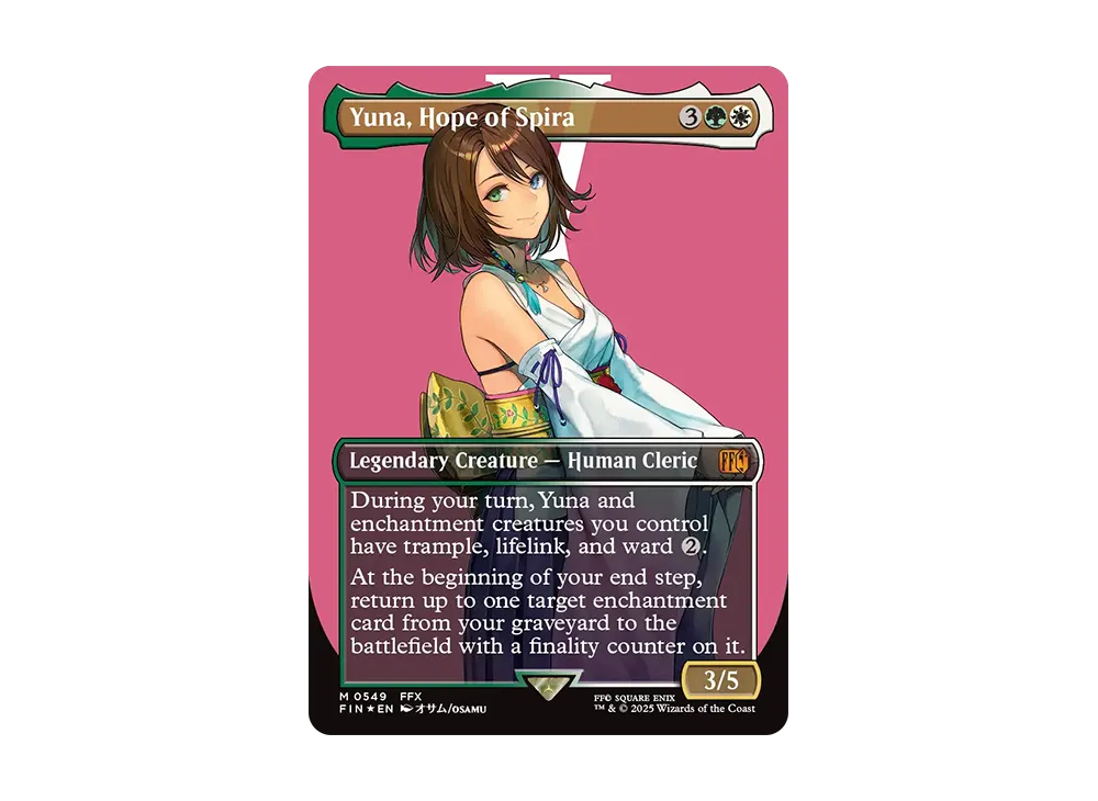 スピラの希望、ユウナ M :サージ Foil :ボーダーレス版 [FIN 0549