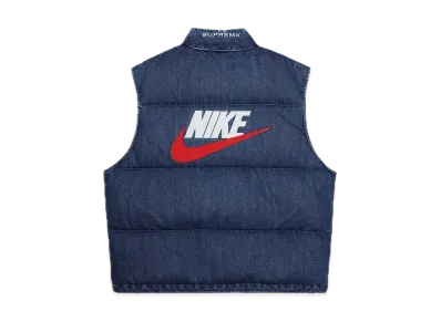 Supreme x Nike Denim Puffer Vest 