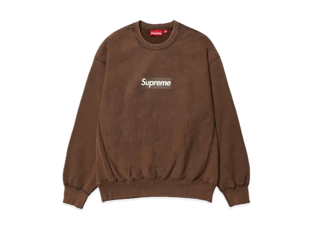 Supreme Washed Box Logo Crewneck 