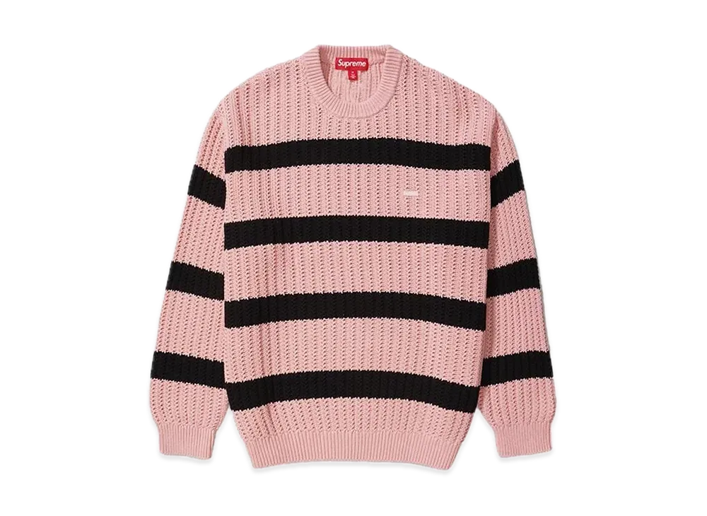 Supreme Loose Gauge Stripe Small Box Sweater 