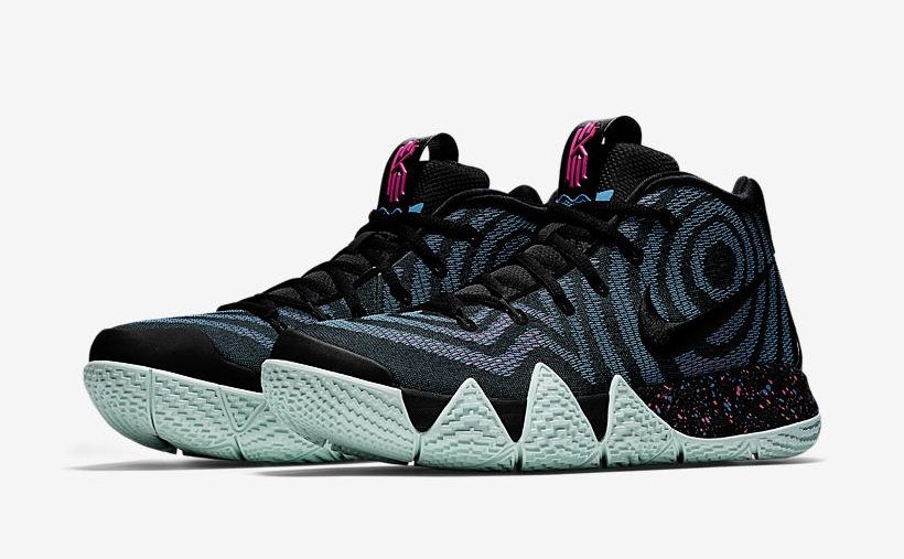 ナイキ カイリー4 ブラック/ブラック レザー フュージャ【8/4発売