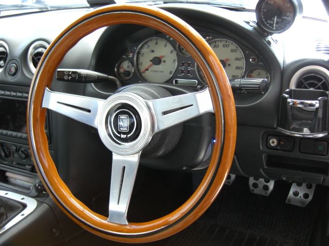 マツダ純正パーツ NAロードスター用 ナルディ ウッドステアリング の