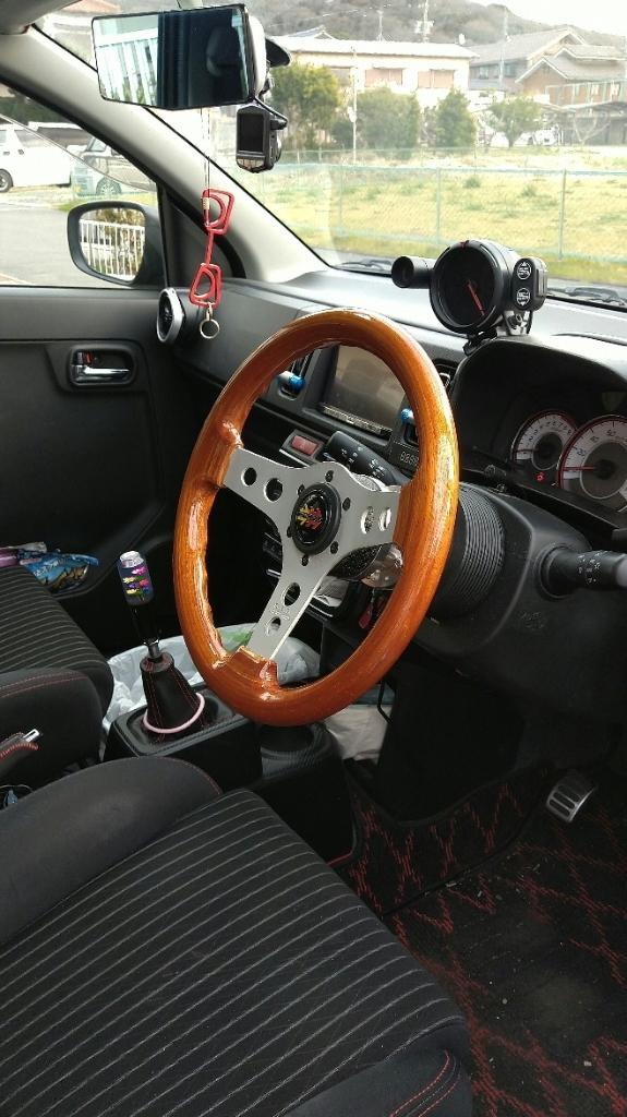 OBA 32Φ ウッドステアリング のパーツレビュー | アルトワークス(SETN