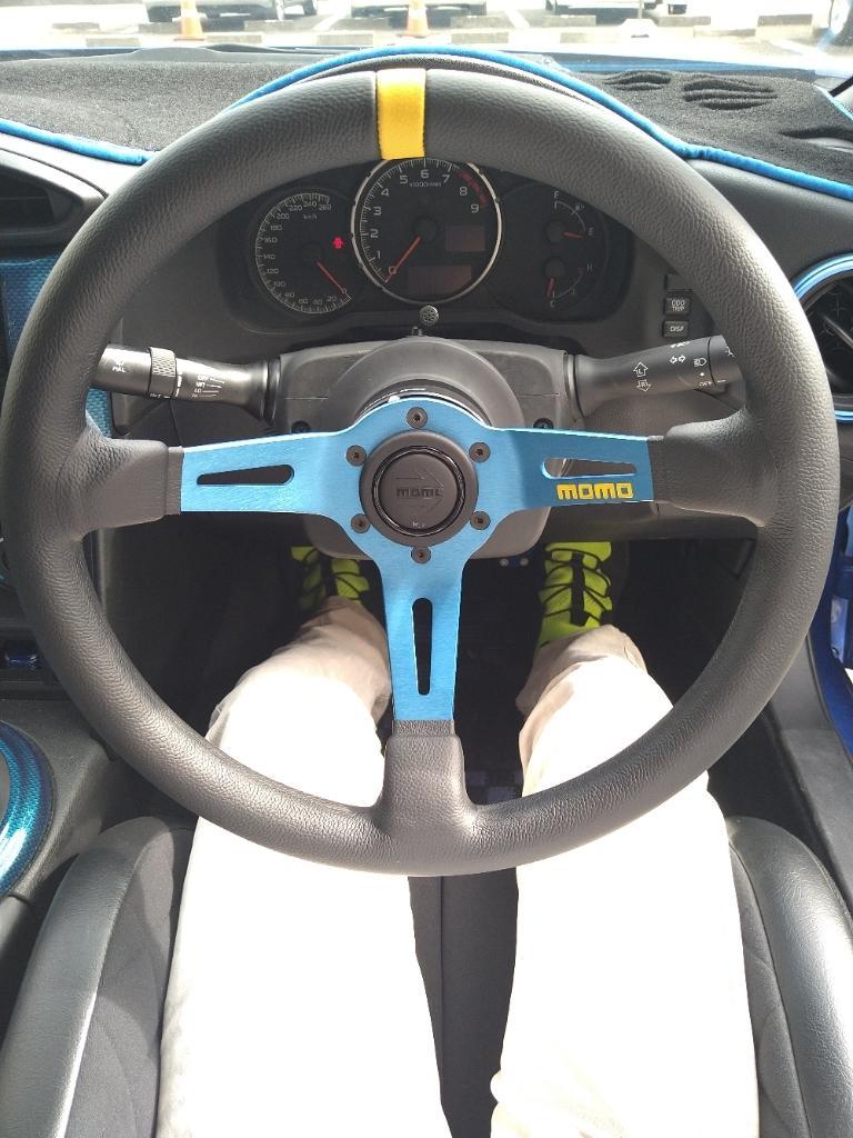 momo MOD.08 レザー/ブルースポーク のパーツレビュー | BRZ(fukuch@n