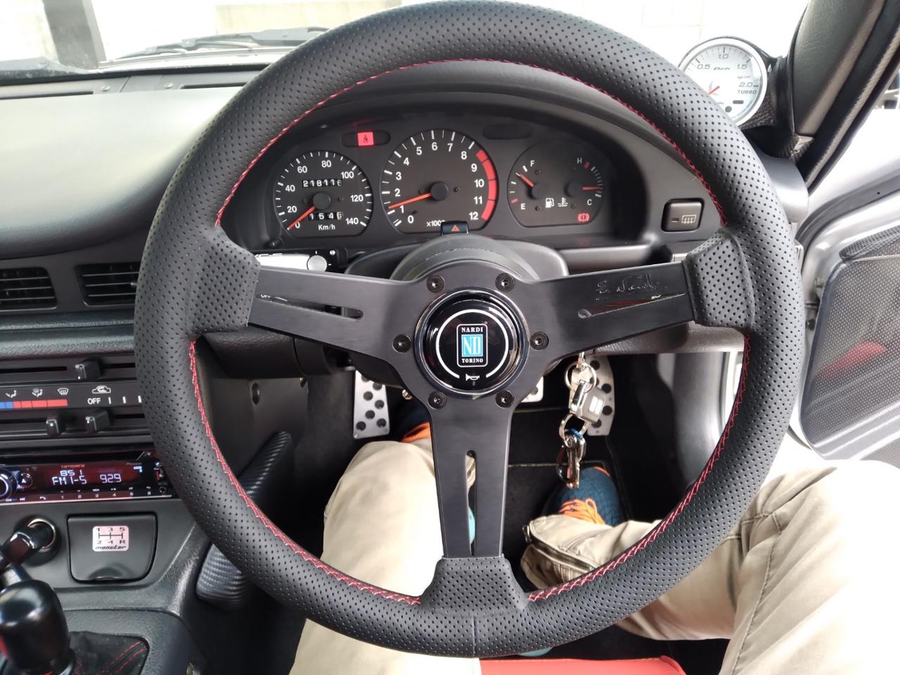 NARDI CLASSIC LEATHER SPORTS TYPE A パンチングレザー レッド