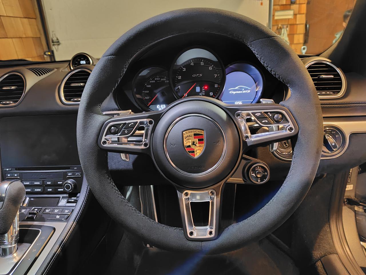 ポルシェ(純正) Race-Tex仕上げGTスポーツステアリングホイール(360