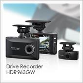 前後2カメラ Full HD&HDR搭載ドライブレコーダー HDR963GW 発売