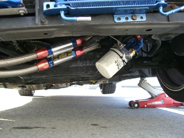 TRUST オイルクーラー 取付け フィルター移設タイプ サーモ別体式