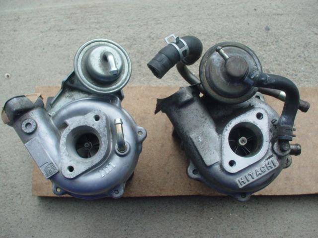 ワークス純正HT06とカプチーノ純正RHB31タービンの比較（スズキ アルト