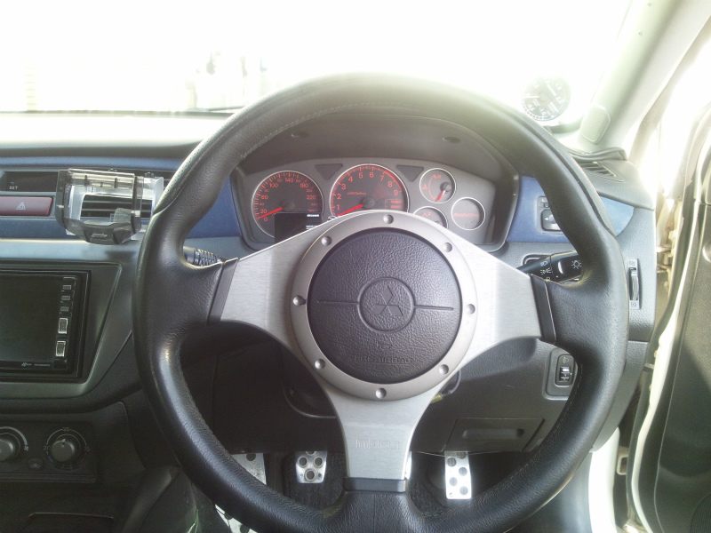 CT9A純正ステアリング流用交換（三菱 ランサーエボリューションVIII