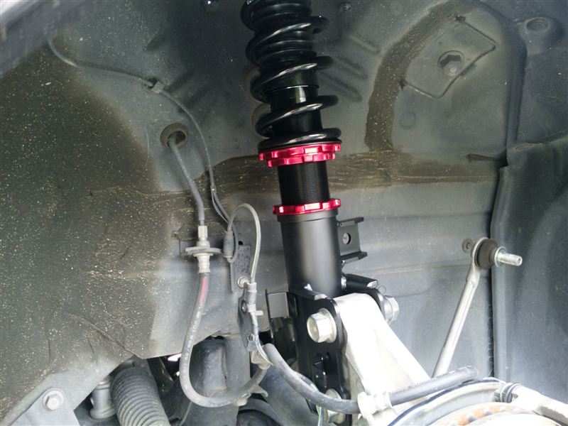 BLITZ DAMPER ZZ-R車高調取り付け フロント編（トヨタ プリウス・30系