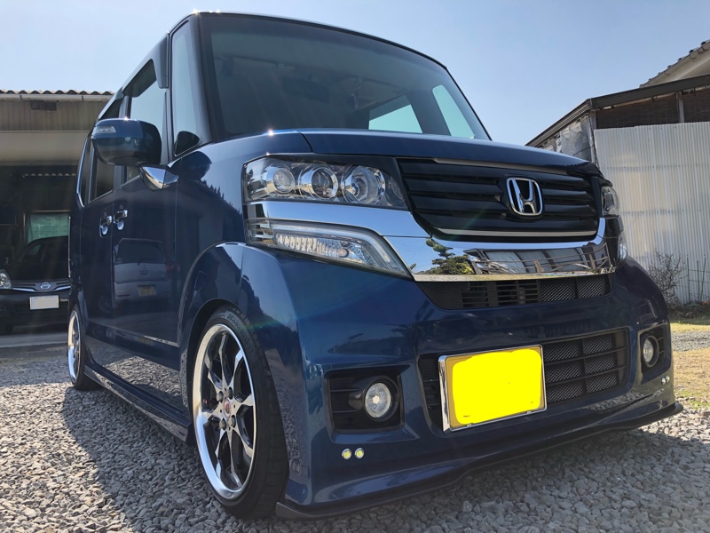やっぱこれだね〜（そしてプリロードを得る。）（ホンダ N-BOXカスタム
