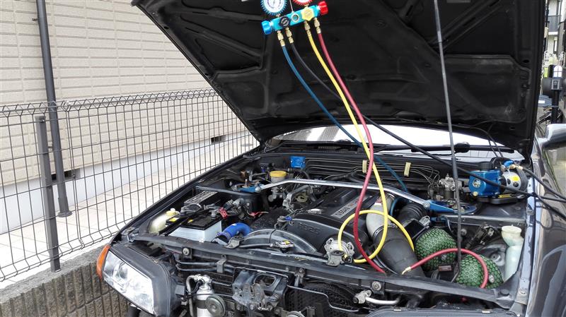 エアコンコンデンサー交換（日産 スカイラインGT‐R）by トニー