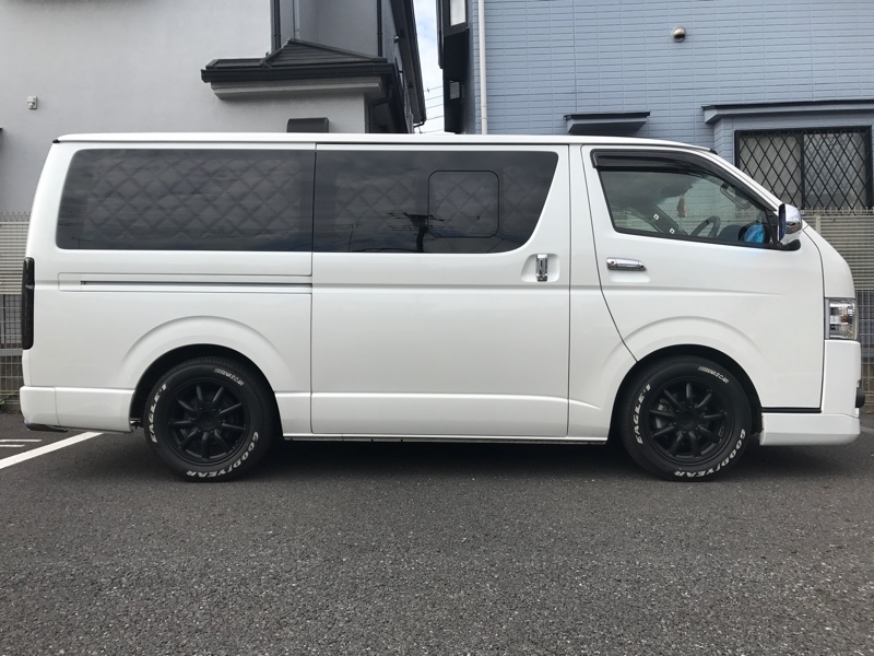 玄武1.5インチダウンブロック取り付け（トヨタ ハイエースバン・H200系