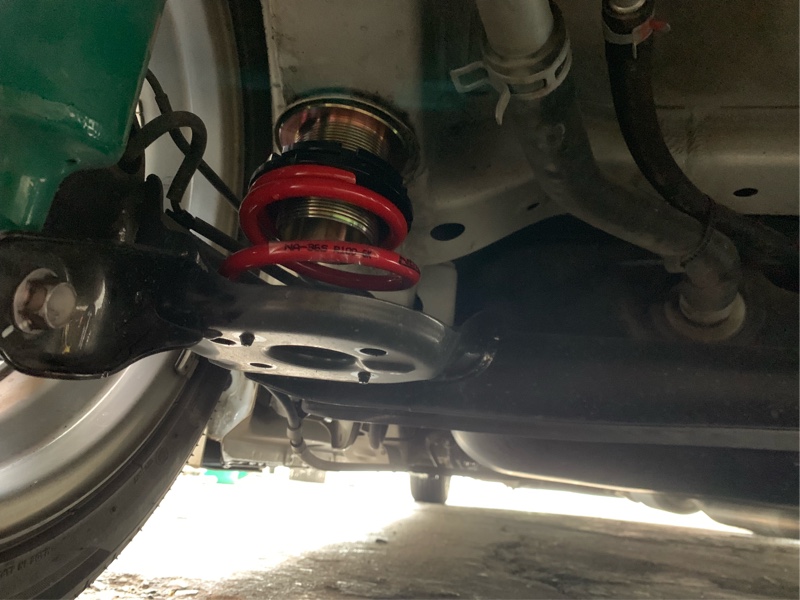 ナビック製リアアジャスターとスプリング6k（スズキ アルト ターボRS