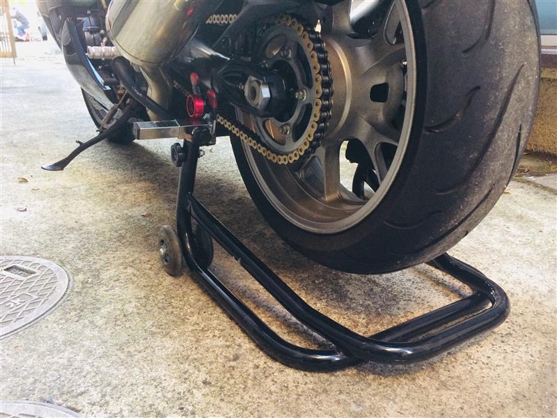 MZS フックボルト M10 レッド（リア メンテナンススタンド フック