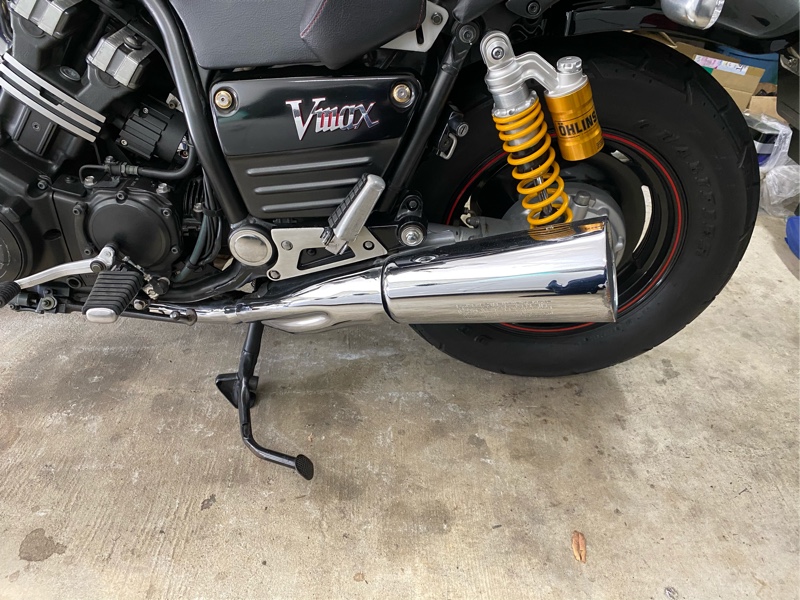 vmaxスーパートラップ4インチメガホン取り付け！（ヤマハ VMX12）by