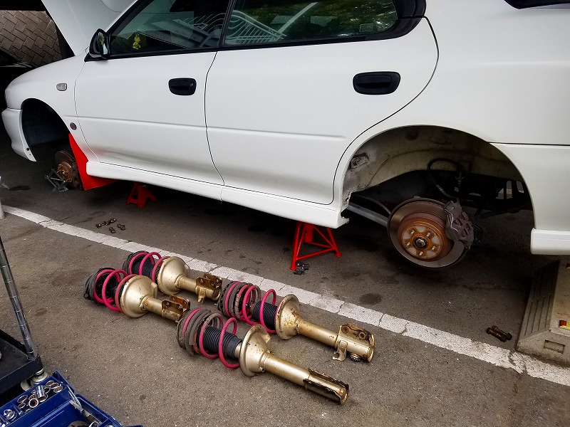 GC8 GDB純正スプリング流用（スバル インプレッサ WRX STI・GC8/GF8