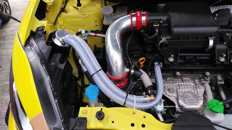 アールズ リアルカーボンオイルキャッチタンク 取り付け（スズキ