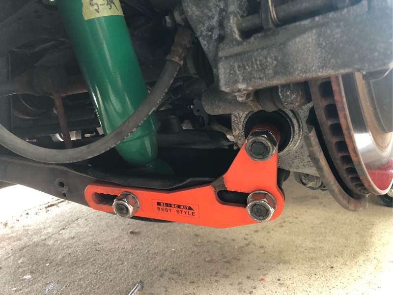 SLプラスSC(スーパーロープラススライドキャンバー)キット取り付け