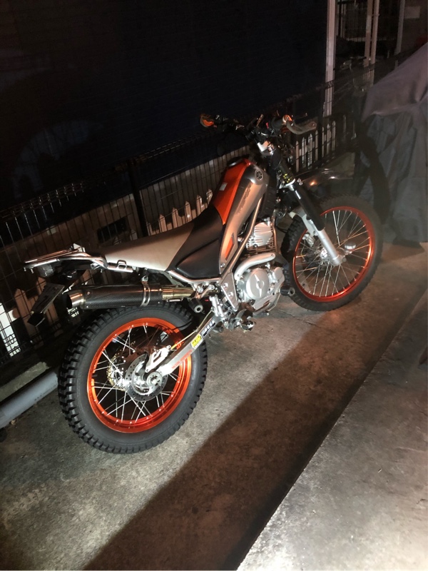 オレンジホイールへ変更！（ヤマハ トリッカー）by ヒデ@NA - みんカラ