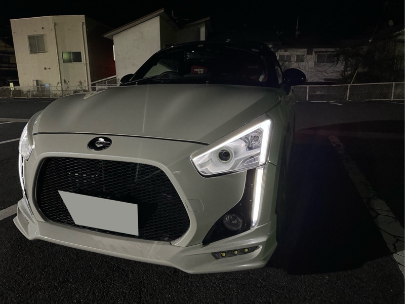 ヘッドライト インナーブラックからインナーホワイトへ+イカリング