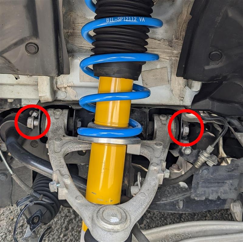 サスペンション交換 フロント（ビルシュタインB12）（マツダ