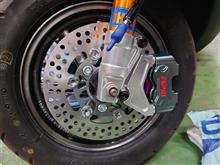 4POTラジアルマウントRPMキャリパー交換（ホンダ ライブディオZX）by