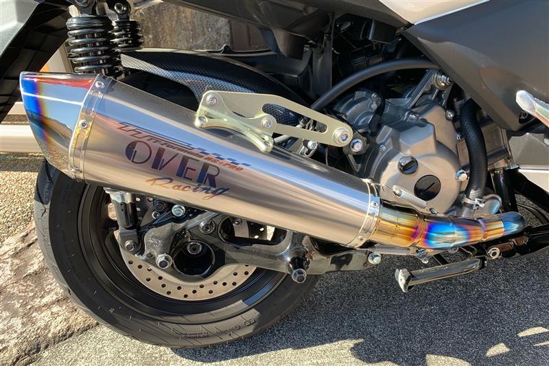 OVER RACING TT-Formula RS+PRO フルチタン X-MAX のパーツレビュー