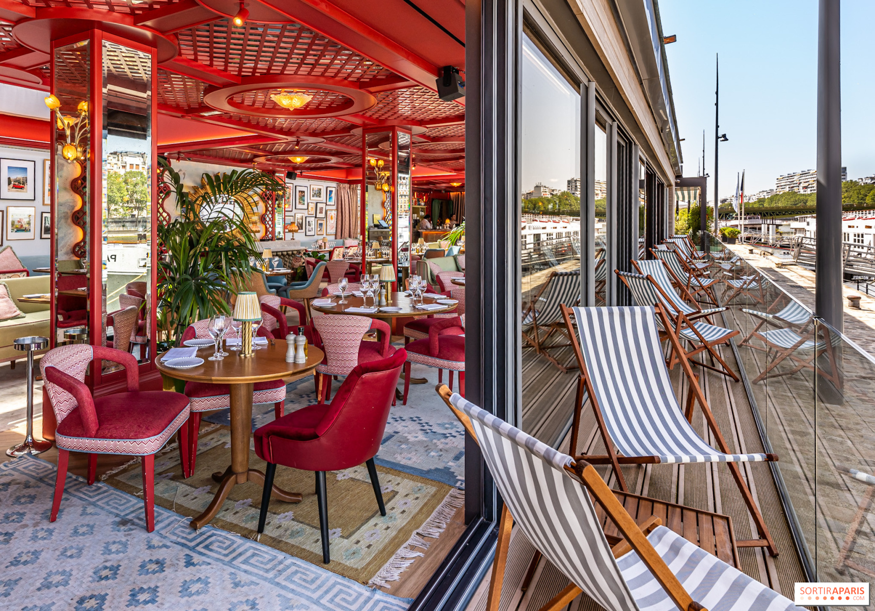 ラ・プラージュ・パリジェンヌ、セーヌ河岸でくつろげるテラス