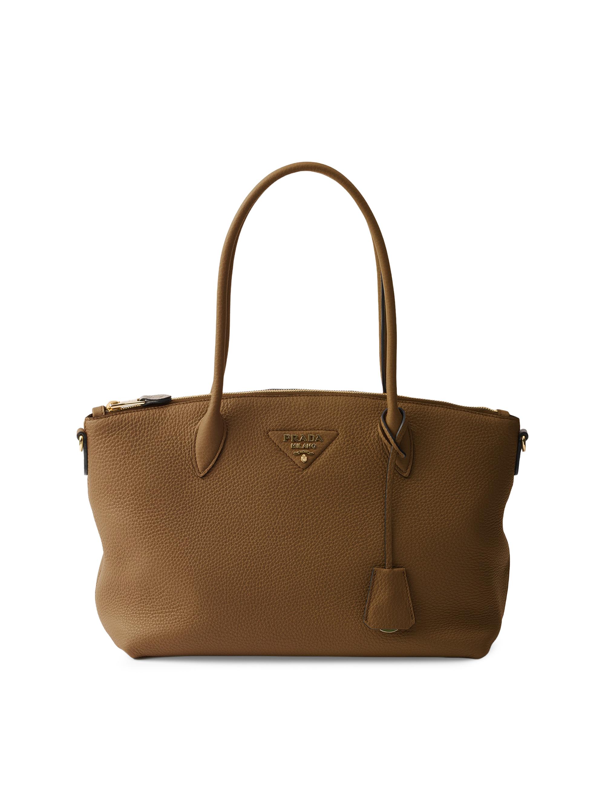 Prada Bonnie Large Leather Top Handle Bag | Saks Fifth Avenue